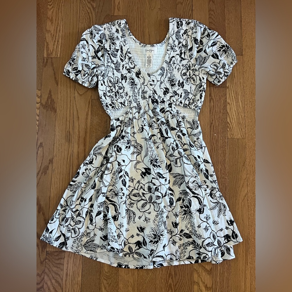 Jessica Simpson floral dress with cutouts